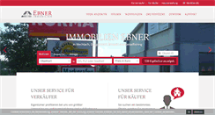 Desktop Screenshot of ebner-immobilien.de