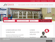Tablet Screenshot of ebner-immobilien.de